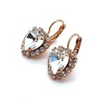 Earrings by Mariana Woman Heart Shaped Clear Swarovski Crystals - Image 2