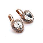 Earrings by Mariana Woman Heart Shaped Clear Swarovski Crystals - Image 3