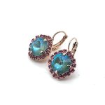 Earrings by Mariana Woman Gorgeous Laguna and Rose Swarovski Crystals - Image 2