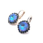Earrings by Mariana Woman Gorgeous Ocean and Montana Swarovski Crystals - Image 2