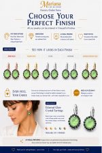 Earrings by Mariana Woman Charming Opal and Jet Swarovski Crystals Swarovski Crystals - Image 6
