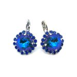 Earrings by Mariana Woman Exquisite Sapphire and Capri Swarovski Crystals