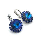 Earrings by Mariana Woman Exquisite Sapphire and Capri Swarovski Crystals - Image 3