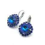 Earrings by Mariana Woman Exquisite Sapphire and Capri Swarovski Crystals - Image 2