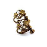 Earrings by Mariana Woman Exquisite Topaz and Pearl Swarovski Crystals - Image 3