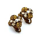 Earrings by Mariana Woman Exquisite Topaz and Pearl Swarovski Crystals - Image 2