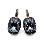 Earrings by Mariana Woman Classy Silver Night Swarovski Crystals