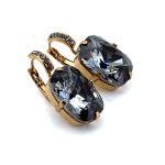 Earrings by Mariana Woman Classy Silver Night Swarovski Crystals - Image 3