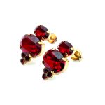 Earrings by Mariana Woman Elegant Siam Swarovski Crystals - Image 2