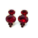 Earrings by Mariana Woman Elegant Siam Swarovski Crystals