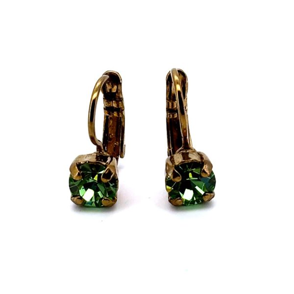 Earrings by Mariana Woman Charming Peridot Swarovski Crystals