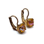 Earrings by Mariana Woman Alluring Amber Swarovski Crystals - Image 3