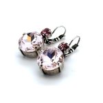 Earrings By Mariana Woman Charming Vintage and Lt. Rose Swarovski Crystals -SP - Image 2