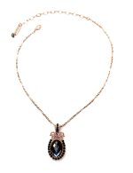 Necklace Pendant by Mariana Woman Elegant Black Diamond and Jet Swarovski Crystals - Image 4