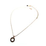 Necklace Pendant by Mariana Woman Halo Jet Swarovski Crystals - Image 3