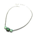 Necklace Pendant by Mariana Woman Gorgeous Turquoise and Opal Swarovski Crystals - Image 2