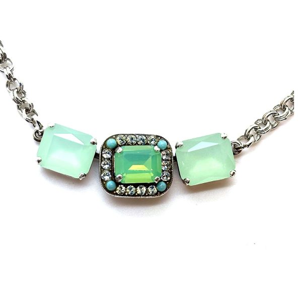Necklace Pendant by Mariana Woman Gorgeous Turquoise and Opal Swarovski Crystals