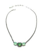 Necklace Pendant by Mariana Woman Gorgeous Turquoise and Opal Swarovski Crystals - Image 3