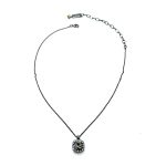 Necklace Pendant by Mariana Woman Luxurious Black Diamond and Clear Swarovski Crystals - Image 2