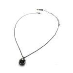 Necklace Pendant by Mariana Woman Luxurious Black Diamond and Clear Swarovski Crystals - Image 3