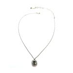 Necklace Pendant by Mariana Woman Elegant Black Diamond and Clear Swarovski Crystals - Image 2