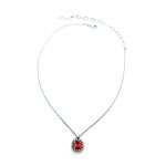 Necklace Pendant by Mariana Woman Stunning Hyacinth and Clear Swarovski Crystals - Image 2