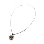 Necklace Pendant by Mariana Woman Alluring Peach and Clear Swarovski Crystals - Image 3