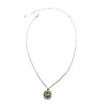 Necklace Pendant by Mariana Woman Alluring Peach and Clear Swarovski Crystals - Image 2