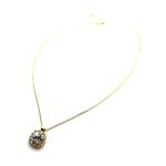 Necklace Pendant by Mariana Woman Precious Clear and Jonquil Swarovski Crystals - Image 3
