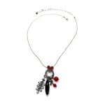 Necklace Pendant by Mariana Woman Sophisticated Red and Jet Swarovski Crystals - Image 3