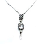 Necklace Pendant by Mariana Woman Sophisticated Clear Swarovski Crystals
