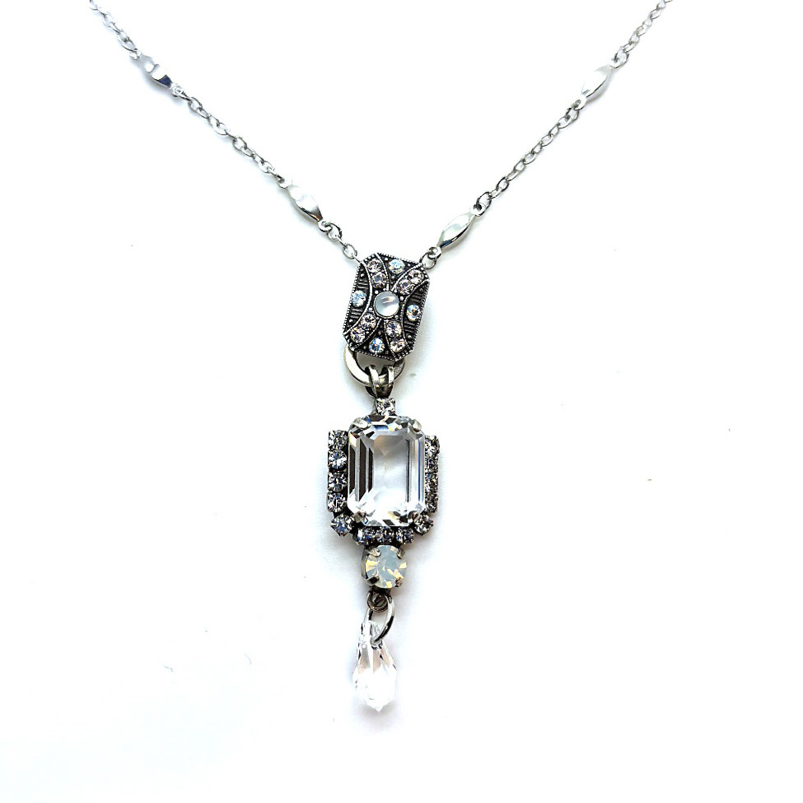 N-5080-1-1078-SP (2) Necklace Pendant by Mariana Woman Sophisticated Clear Swarovski Crystals - Image 1