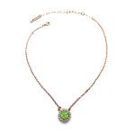 Necklace Pendant by Mariana Woman Charming Peridot and Clear Swarovski Crystals - Image 2