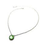 Necklace Pendant by Mariana Woman Shimmering Peridot Swarovski Crystals - Image 3