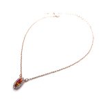 Necklace Pendant by Mariana Woman Elegant Astral Pink and Clear Swarovski Crystals - Image 2
