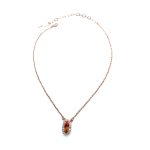Necklace Pendant by Mariana Woman Elegant Astral Pink and Clear Swarovski Crystals - Image 3