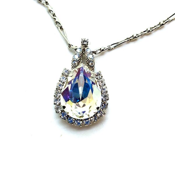 Necklace Pendant by Mariana Woman Alluring Clear and AB Swarovski Crystals