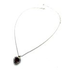 Necklace Pendant by Mariana Woman Heart Encrusted Red and AB Swarovski Crystals - Image 3