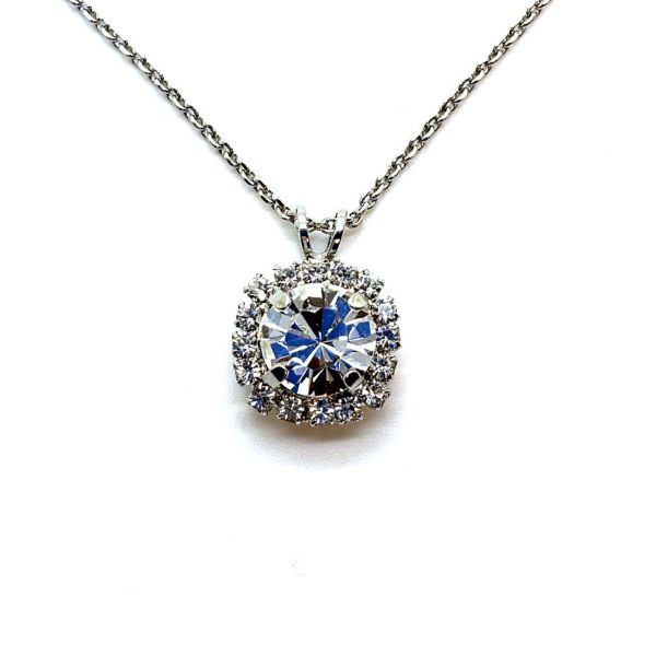 Necklace Pendant by Mariana Woman Classy Clear Swarovski Crystals