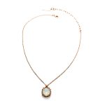 Necklace Pendant by Mariana Woman Timeless Opal and Golden Swarovski Crystals - Image 2