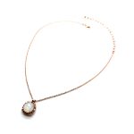Necklace Pendant by Mariana Woman Timeless Opal and Golden Swarovski Crystals - Image 3