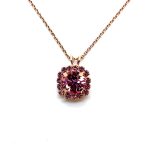 Necklace Pendant by Mariana Woman Lovely Rose Swarovski Crystals