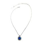 Necklace Pendant by Mariana Woman Elegant Sapphire and Moonlight Swarovski Crystals - Image 2