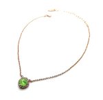 Necklace Pendant by Mariana Woman Beautiful Peridot and Clear Swarovski Crystals - Image 3