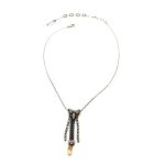 Necklace Pendant by Mariana Woman Sophisticated Golden and Clear Swarovski Crystals - Image 2