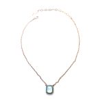 Necklace Pendant by Mariana Woman Beautiful Opal and Turquoise Swarovski Crystals - Image 3