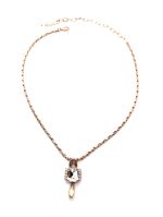 Necklace Pendant by Mariana Woman Fab Clear and Topaz Swarovski Crystals - Image 2