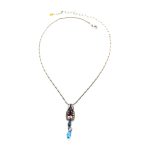 Necklace Pendant by Mariana Woman Beautiful Rose and Sapphire Swarovski Crystals - Image 2