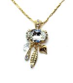 Necklace Pendant by Mariana Woman Timeless Clear and AB Swarovski Crystals