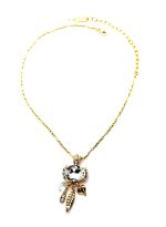 Necklace Pendant by Mariana Woman Timeless Clear and AB Swarovski Crystals - Image 2